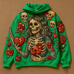 Fashion Casual Printed Polyester Sweater