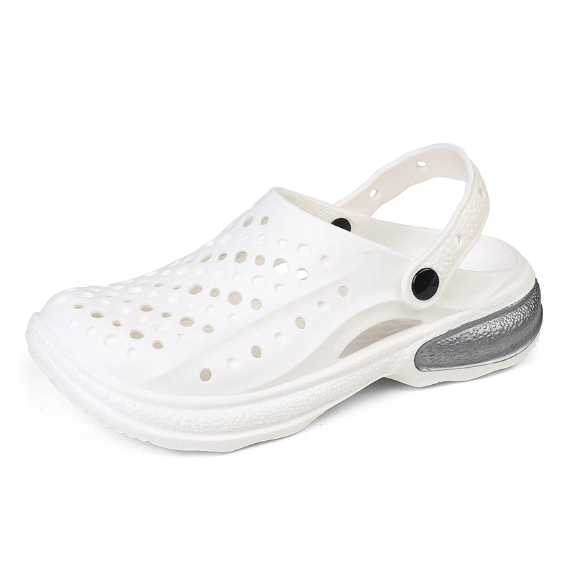 Mens Rubber Sandals Beach Shoes Men Clogs Zuecos Hombre Garden Shoes Summer Fashion Slip on Sandal Casual Breathable