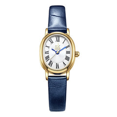 Retro Oval Leather Belt Quartz Watch