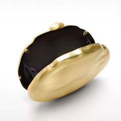 Metal Box-style Evening Bag With A Chain Strap