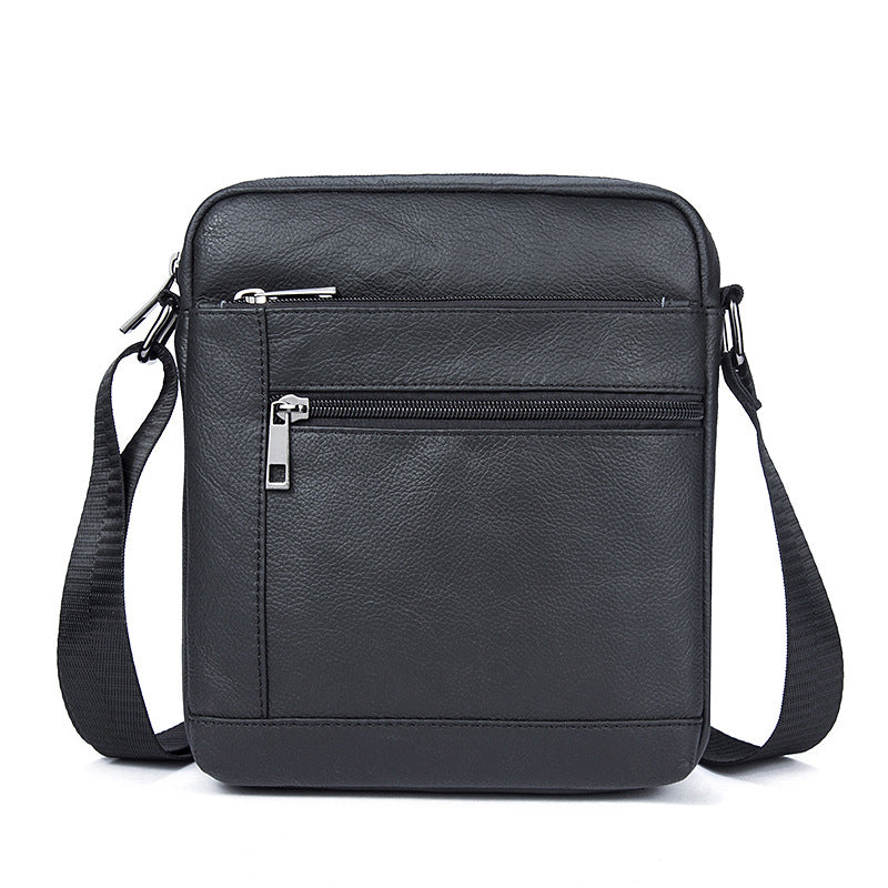 Special offer men's bag business men's leather shoulder diagonal bag men's trend vertical top layer cowhide messenger bag customization