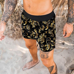 Men's Printed Casual Quick Dry Beach Pants