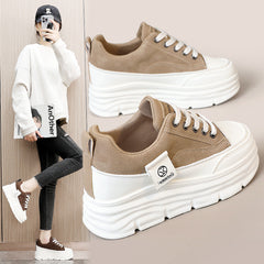 Women's Hidden-Heel Thick-Soled Durable All-Match Breathable Sneakers