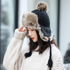 Outdoor Ladies Versatile Knitted Sweater Hat