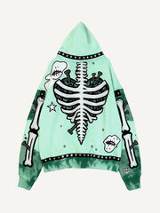 Fashion Casual Printed Polyester Sweater