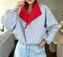 Blue And White Plaid / S