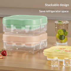 Household Push-Press Ice Cube Tray