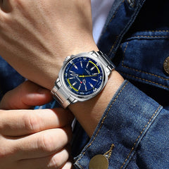 Fashionable Steel-band Casual Business Mens Quartz Watch