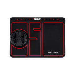 Support de téléphone de voiture antidérapant 4 en 1 avec carte de stationnement et tapis antidérapant. Support de téléphone adhésif pour tableau de bord. 