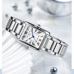 Vagran Needle Square Womens Retro Fashion Small Square Watch