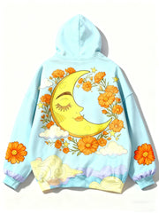 Fashion Casual Printed Polyester Sweater