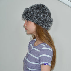 Multi-yarn Blended Wool Beanie For Womencolor-blocked Face-flattering Knit Hat For Fall And Winter