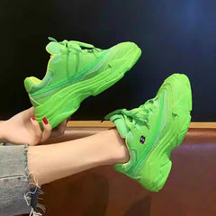 Ins Trendy Mesh Breathable Thick-soled Sneakers