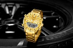 Steel Band Cool And Stylish Luminous Mens Watch