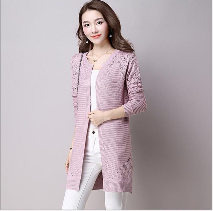 Hollow sweater knit sweater