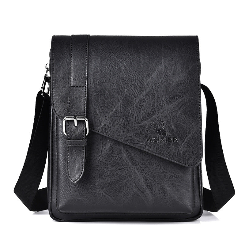 Men's Retro Casual Large-Capacity Crossbody Bag
