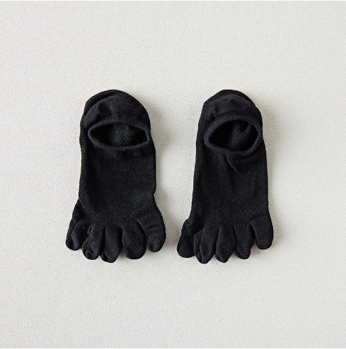 Men's Cotton Deodorant And Sweat-absorbing Breathable Five Toe Socks