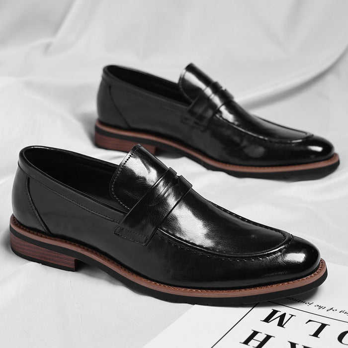 Oxford Leather Men's Pointed-toe Dress Cross-border Business Shoes