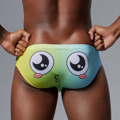 Men's Sexy Low-Waist Tight Cartoon Briefs