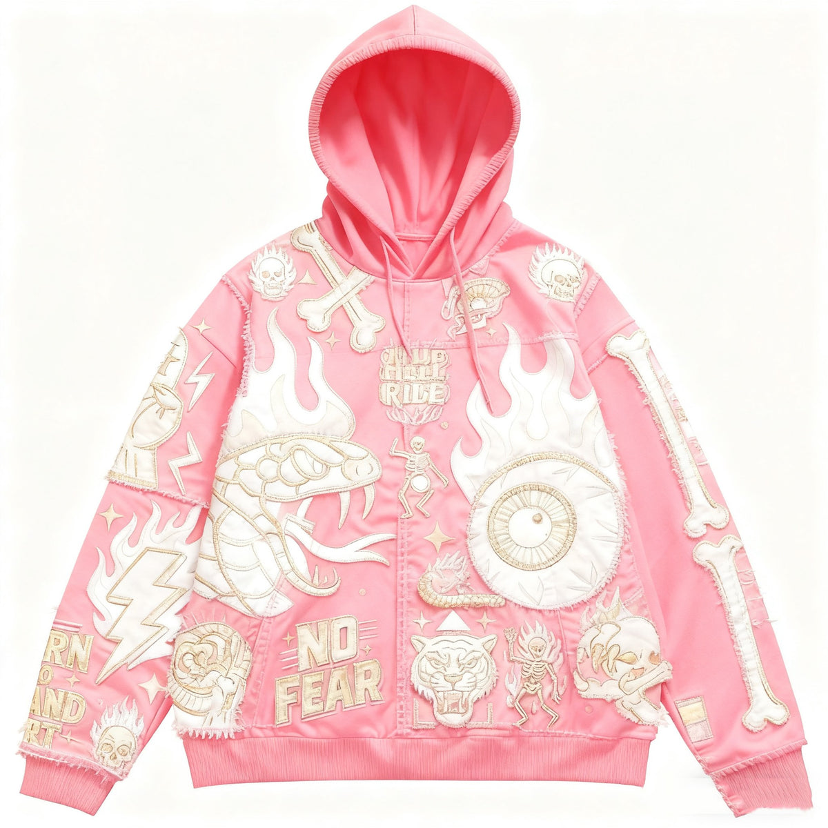 Fashion Casual Printed Polyester Sweater