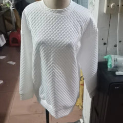Autumn Winter New Women's Waffle-Weave Long-Sleeve