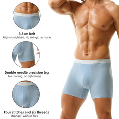 Mens Breathable Cotton Boxer Briefs Plus Size All-Season Intimates