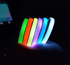 Dessous de verre lumineux LED coloré pour porte-gobelet, rechargeable par énergie solaire et USB, antidérapant, éclairage d'ambiance automatique pour voiture