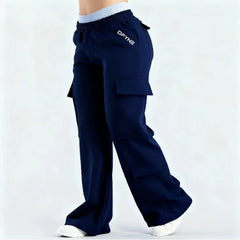 Fashionable Solid-Colored Casual All-Match Pants With Pockets