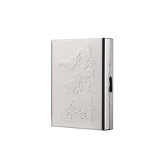 High-end Stainless Steel Cardholder With Map Engraving Designed To Prevent Demagnetization