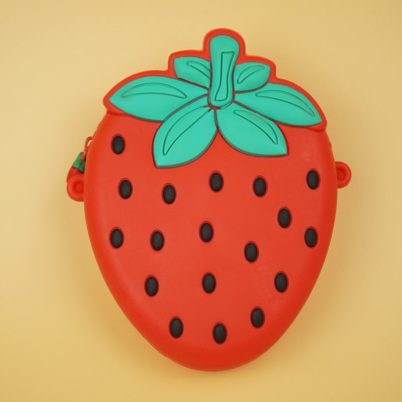 Silicone Avocado Crossbody Bag Coin Purse