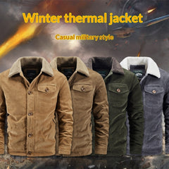 Men's Loose-Fit Fashionable Corduroy Jacket