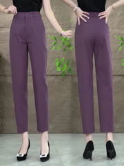 Cropped Suit Pants Women's Straight-leg Pants