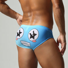 Men's Sexy Low-Waist Tight Cartoon Briefs