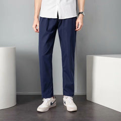 SpringAutumn All Match Stretchy Loose Cropped Suit Pants