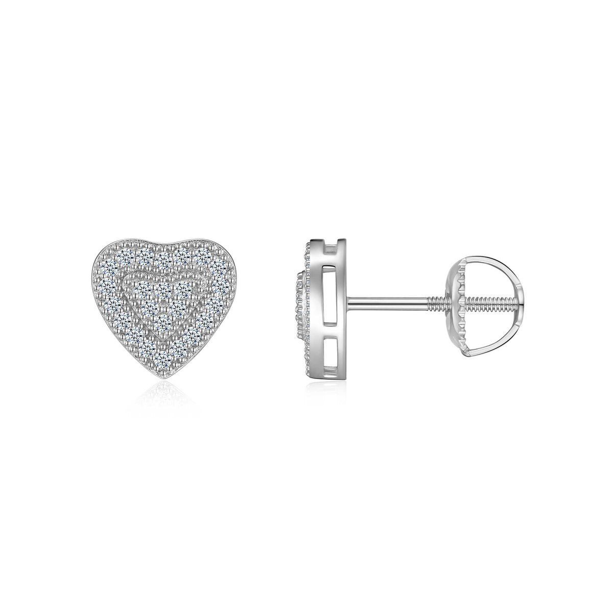 A Luxurious And Fashionable Minimalist Jewelry Earring Set Featuring Top-quality Moissanite Stones, Made Of S925 Silver Electroplated With Platinum.