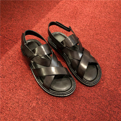 Summer Genuine Leather Casual Sandals Men