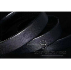 Mens Smooth Leather Belt With Automatic Buckle 1 Piece