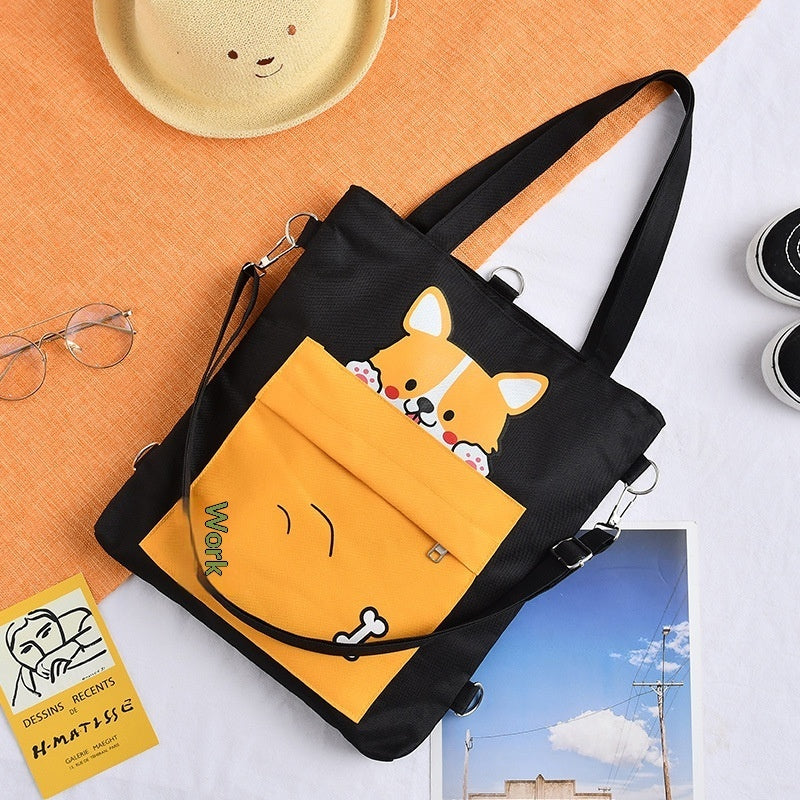 Womens Oxford Cloth Tote Bag Multi-Functional For Students