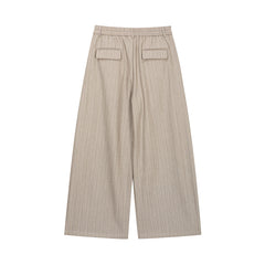 Sophisticated Relaxed-fit Wide-leg Casual Workwear Trousers