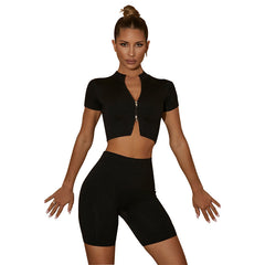 Stylish And Elegant Womens Short-Sleeve Yoga Wear