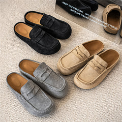 Retro Comfortable Suede Casual Mules Fashion