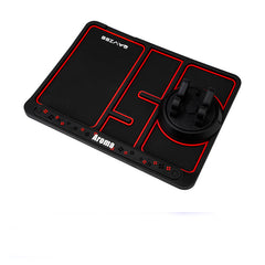 Support de téléphone de voiture antidérapant 4 en 1 avec carte de stationnement et tapis antidérapant. Support de téléphone adhésif pour tableau de bord. 