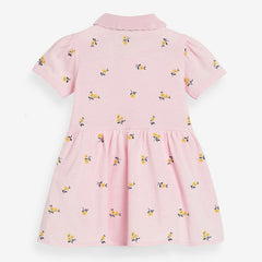 Fashion Girls POLO Short Sleeve Lapel Dress