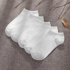Summer Low-cut Solid-color Business Cotton Trendy Sweat-absorbent Breathable And Low-cut Ankle Socks