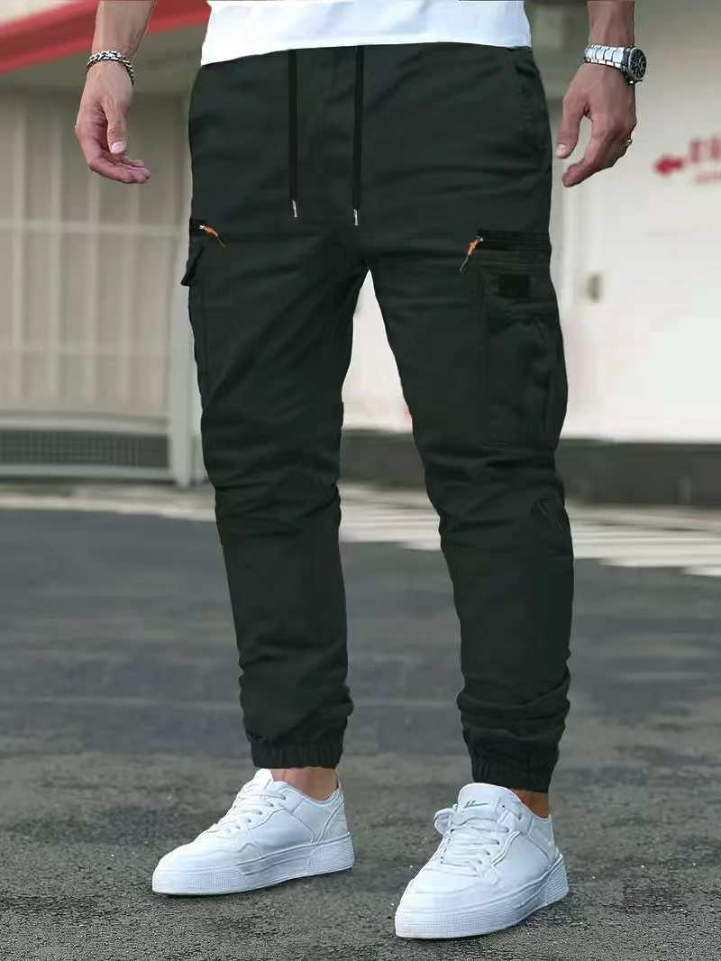Outdoor Casual Work Pants With Drawstring Cuffs