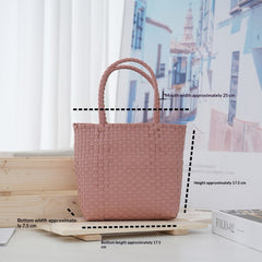 Women's Large-Capacity Woven PVC Beach Bag