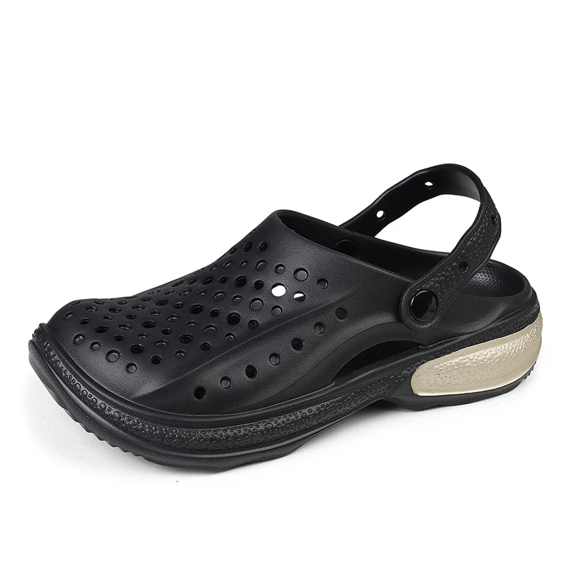 Mens Rubber Sandals Beach Shoes Men Clogs Zuecos Hombre Garden Shoes Summer Fashion Slip on Sandal Casual Breathable