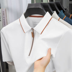 Ice Silk Summer Men's Short-Sleeve Polo Shirt