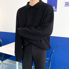 Outer Sweater Waffle Long Sleeved
