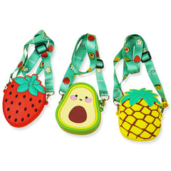 Silicone Avocado Crossbody Bag Coin Purse